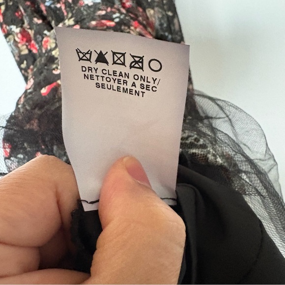 Allen Schwartz Eden Bustier Midi Dress Floral Lace Whimsigoth Size 6 - Picture 12 of 15